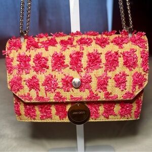 Jimmy Choo Pink and Yellow Mini Bag